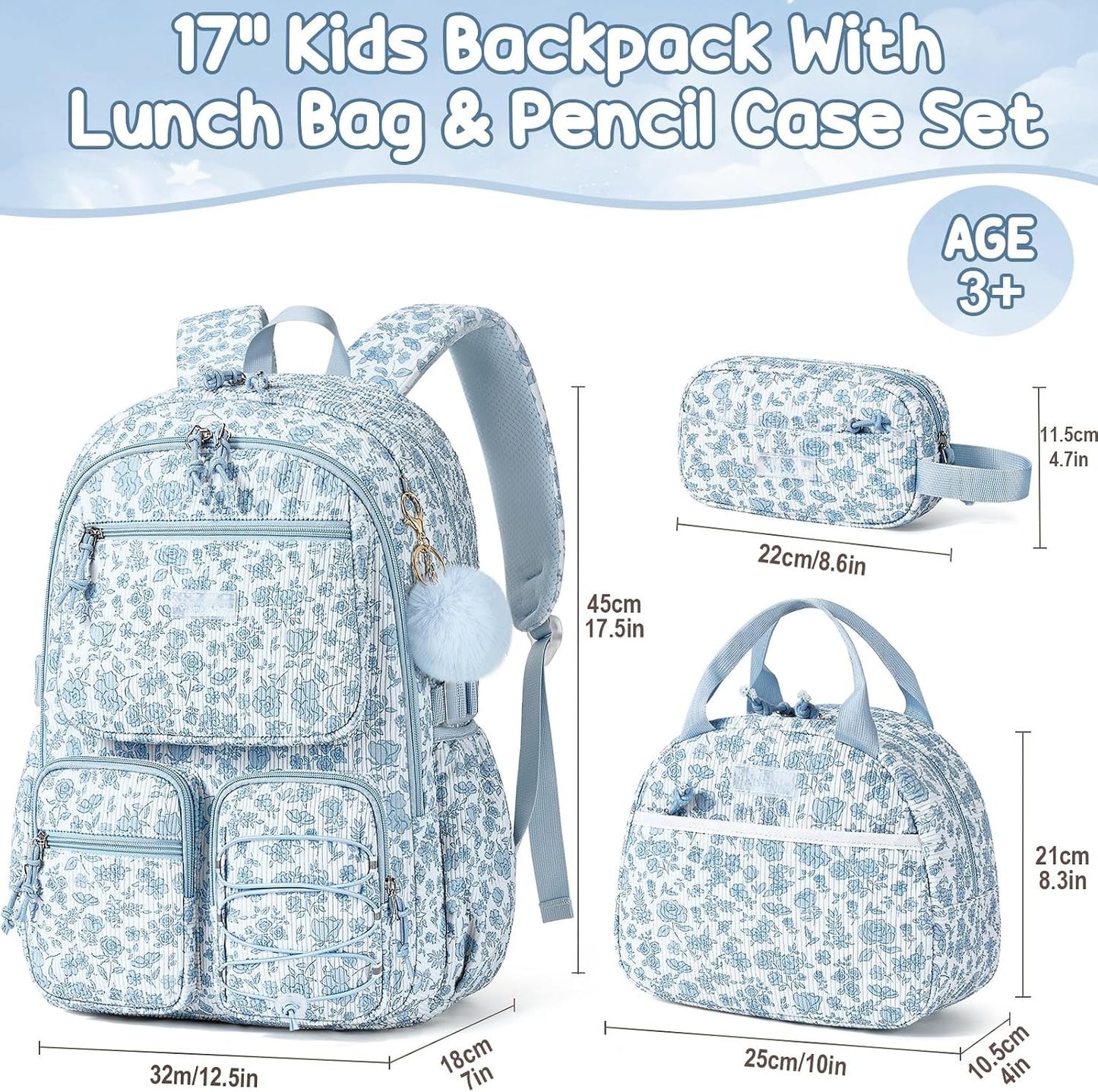 Moonise™ ComfyTrek Kids Backpack Set (3-in-1)