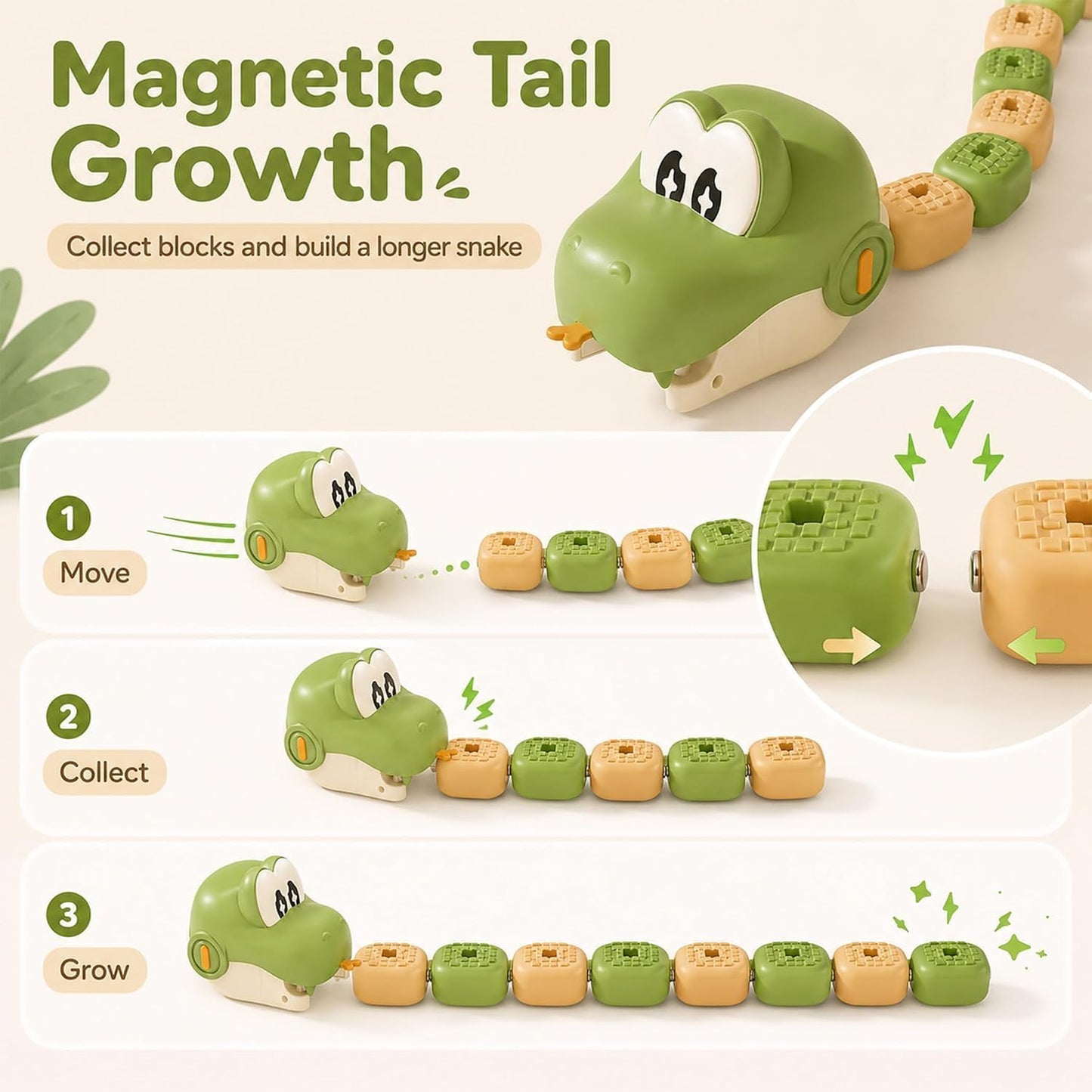 Moonise™ GrowTrail - Magnetic Racing Snake