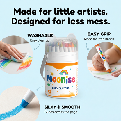 Moonise™ Washable Twist Crayons