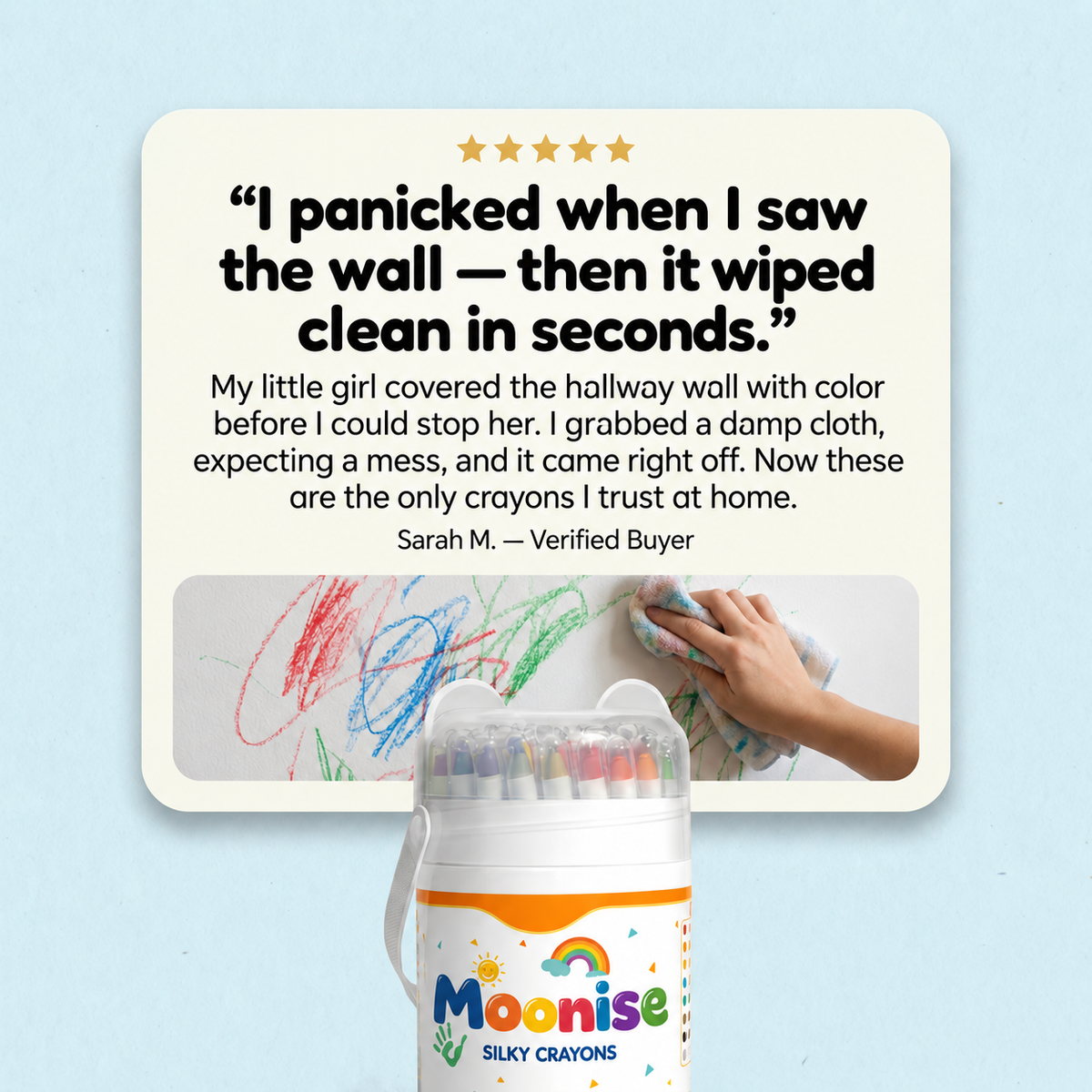 Moonise™ Washable Twist Crayons
